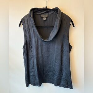 Spenser Jeremy Silk Cowl-Neck Sleeveless Blouse